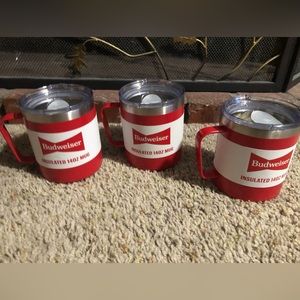 Budweiser 14oz Stainless Steel Insulated Mug with Handle